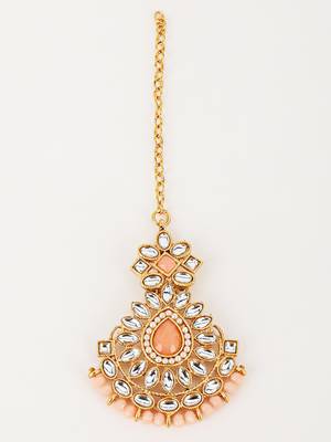 Peach kundan necklace-sets 5