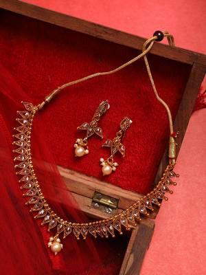 Gold kundan necklace-sets 1