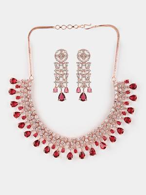 Maroon ad necklace-sets 2