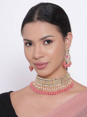 Pink mirror necklace-sets 3