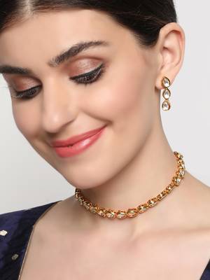 Gold kundan necklace-sets 3