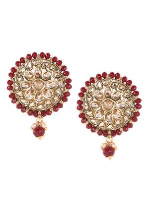 Maroon kundan necklace-sets 4