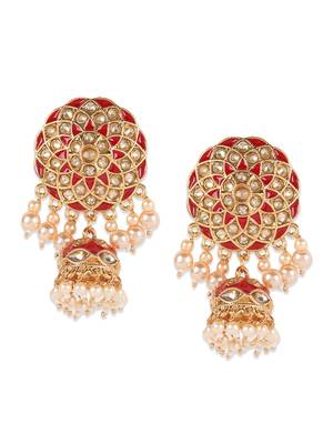 Red kundan necklace-sets 3