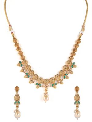 Gold kundan necklace-sets 1