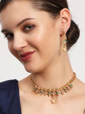Gold kundan necklace-sets 2