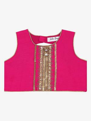 Saka Designs Neon Pink & Orange Lehenga Choli With Sequenced Work 2