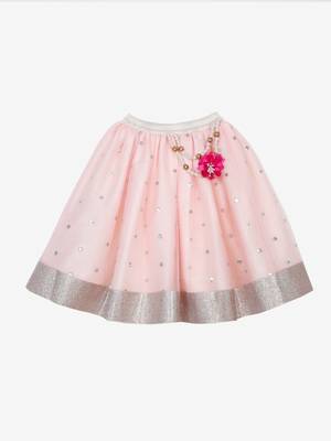 Saka Designs Flowery Print Lehenga Choli Sequence Work With Dupatta 4