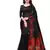 Black Printed Art Silk Saree With Blouse