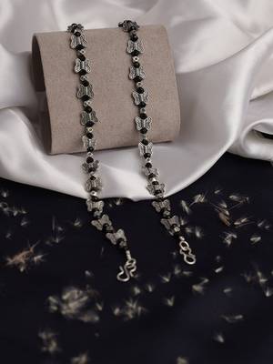 Black pearl anklets 1