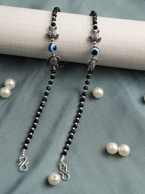 Black pearl anklets 4
