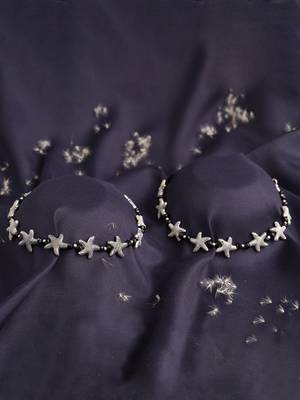 Black pearl anklets 1