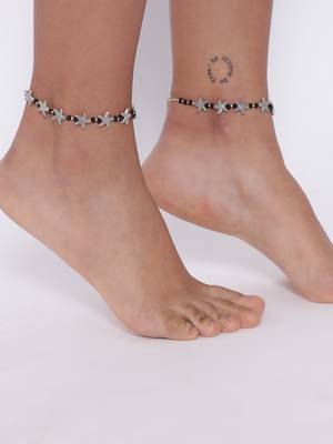 Black pearl anklets 4