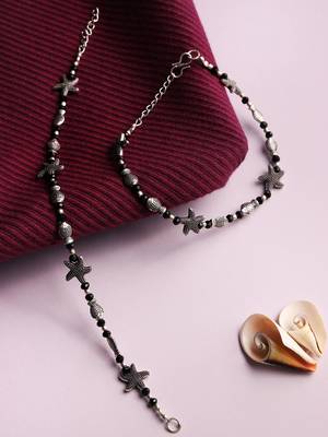 Black pearl anklets 1