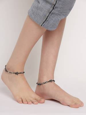 Black pearl anklets 2