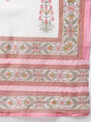 Pink printed cotton kurta-suits 5