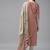 Red printed cotton kurta-suits