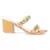 Mustard Block Heel Slide Sandals