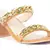 Mustard Block Heel Slide Sandals