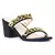 Black Block Heel Slide Sandals