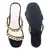 Black Block Heel Slide Sandals