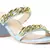 Blue Block Heel Slide Sandals