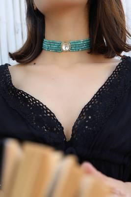 Turquoise onyx necklaces 1