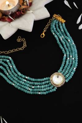 Turquoise onyx necklaces 3