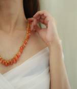 Orange necklaces