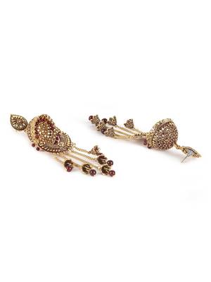 Maroon earrings 4
