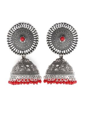 Maroon earrings 3