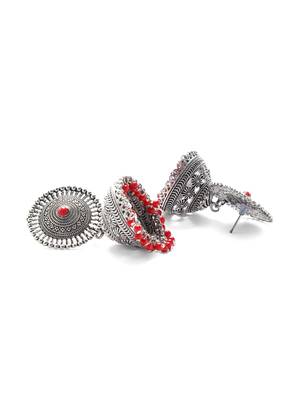 Maroon earrings 4