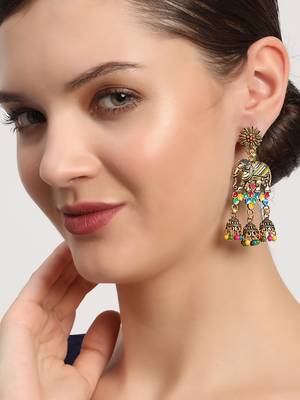 Maroon earrings 1