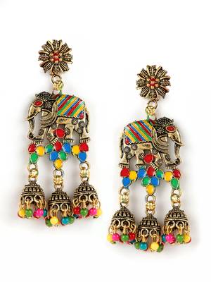 Maroon earrings 2