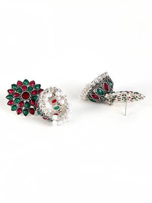 Green earrings 3