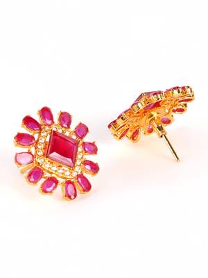 Maroon earrings 4