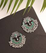Green earrings