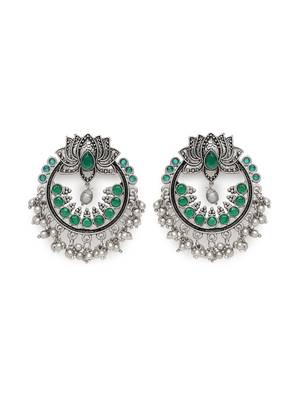 Green earrings 2