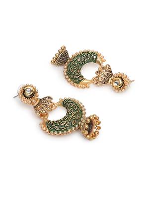 Green earrings 2