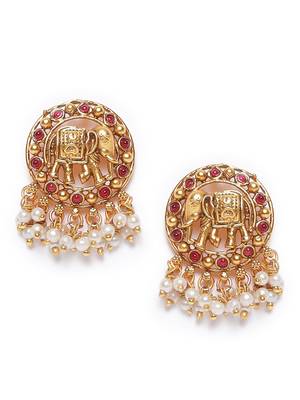 Maroon earrings 2