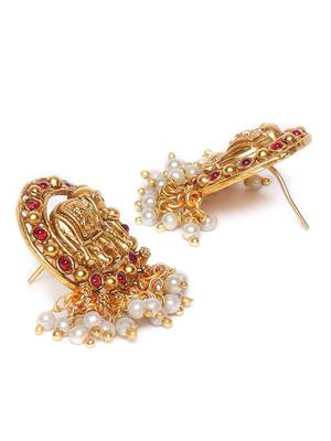 Maroon earrings 3