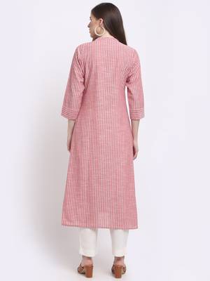 Red printed cotton kurtas-and-kurtis 2