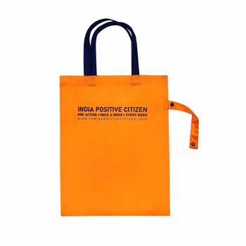 Eco-friendly premium washable Nylon tote bag for Unisex | Shoulder Bags for Unisex(1 Pack Orange tote bag) 2