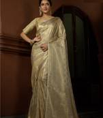 Bridal Faux Kanchipuram Wedding WOVEN SILK BLEND Sarees