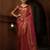 RED Bridal Faux Kanchipuram Wedding WOVEN SILK BLEND Sarees