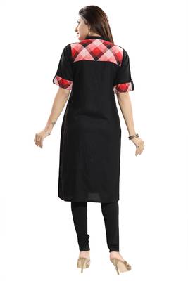 Black printed rayon kurtas-and-kurtis 2
