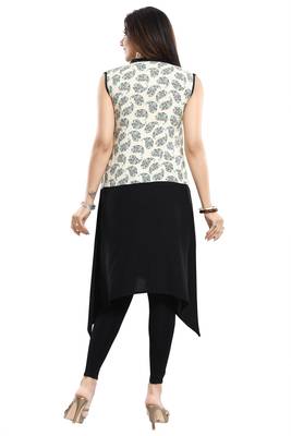 Black printed rayon kurtas-and-kurtis 2