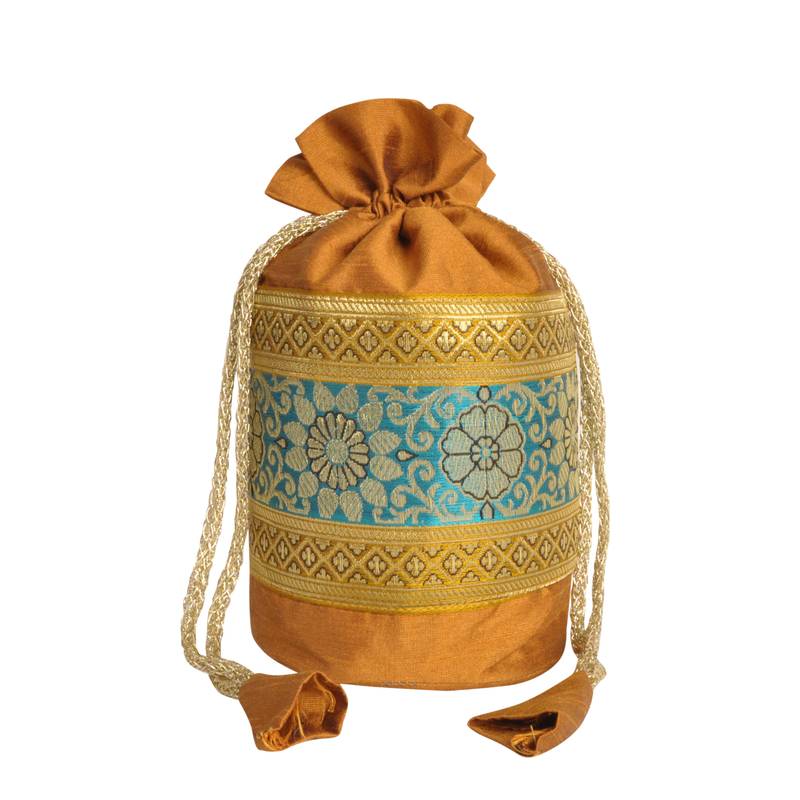 Lalhaveli Multi Potli Drawsting Bag Set of 10 Pcs Potli Bags LAL