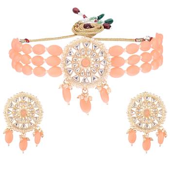 Pink collar-necklace 5
