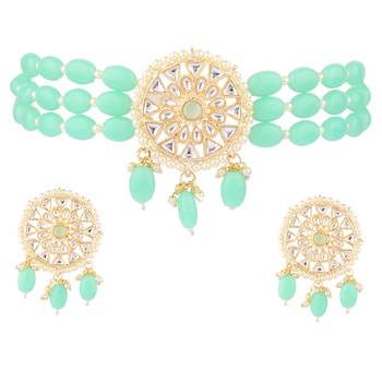 Green collar-necklace 2