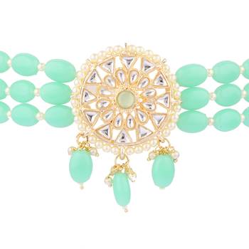 Green collar-necklace 3